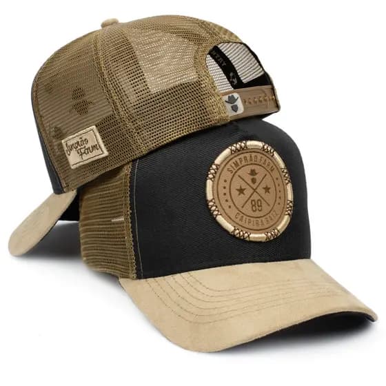 Boné Trucker Redinha De Alta Qualidade Moda Country Caipira Raiz Aba Curva Telinha Ajustável Agro Premium