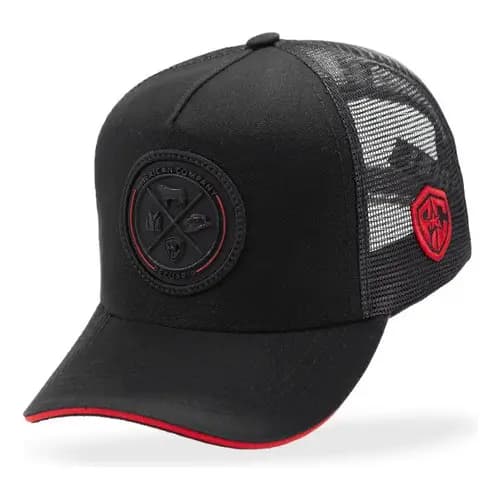 Boné Country Masculino Pecuaria Trucker Rodeio Aba Curva Agro Ajustável Redinha Aba Curva E Ajuste Traseiro Premium