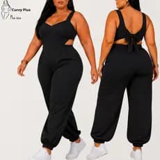 Macacão Plus Size Feminino Macacão Social Plus Size Feminino Macacão Plus Size Feminino Longo Macacão Plus