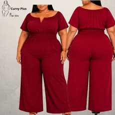 Macacão Plus Size Feminino Elegante Longo Social