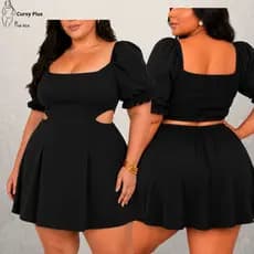 Vestido Plus Size Vestidos Plus Size Soltinho Vestido Curto Plus Sise Feminino Vestido de Noite Plus size