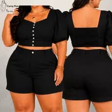 Conjunto Plus Size Feminino Roupas Plus Size Feminina Conjuntos Conjuto Plus Size Feminina Conj Plus
