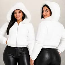 Jaqueta Puffer Feminino Casaco Feminino Bobojaco Feminino Peluciado Jaqueta De Inverno Jaqueta Pufer Casaco De Frio