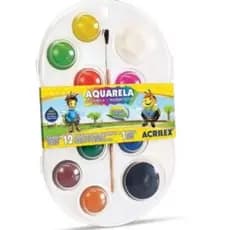 ESTOJO AQUARELA 12 CORES SEM COR    ACRILEX   18120000