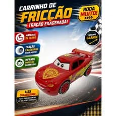 Carrinho Super Fricção Relâmpago Mcqueen de Ferro