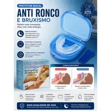 Protetor Bucal Silicone Moldável Com Estojo Anti Ronco
