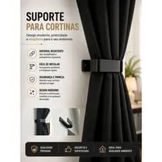 Kit Prendedores De Cortina Minimalista e Elegante Pronta Entrega