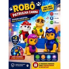 Brinquedo Patrulha Canina Infantil Com Som Luzes e Movimento Brinquedos Divertidos