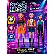 Bonecas Guerreiras Do K-pop Musical Demon Hunters Rumi Mira Zoey 30Cm