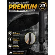 Guarda Chuva Sombrinha Portátil Grande 1,2m Armação Reforçada 1,2m Original Preto Dobrável