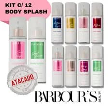 Kit 12 Body Splash Barbour's Beauty 200ml Atacado Revenda