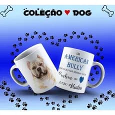 Caneca de Porcelana Personalizada American Bully 2 325ml
