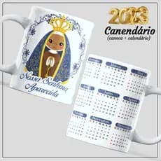 Caneca de Porcelana Personalizada Calendário 325ml