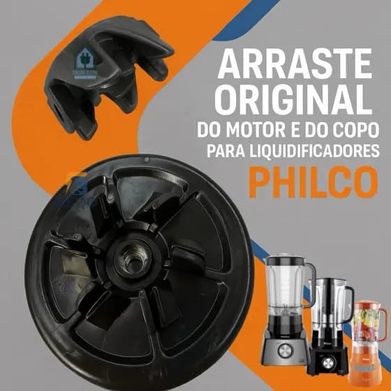 Kit de Arrastadores para Liquidificador Philco PLQ1500 PLQ1430 PLQ1430 PLQ1411 PH900 PH1200 Original
