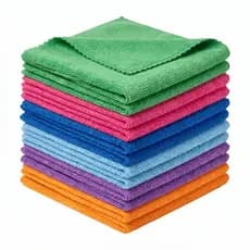 Kit 10 Flanelas Multiuso Limpeza Pano Microfibra Automotiva, Cozinha, Vidro e Pia Cores Sortidas