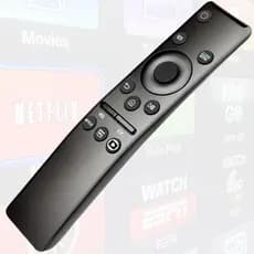 Controle Remoto Compatível para TV Samsung Modelos 4K, QLED, Crystal, Neo QLED e OLED Teclas Netflix, Prime, Globoplay