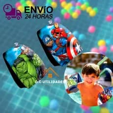 Boia De Braço Inflável Infantil dos Avangers uso Meninos e Meninas  Para Criança Piscina e Praia18X14cm