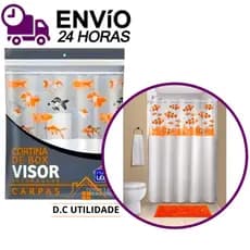 Cortina de Box Visor Retangular para Banheiro