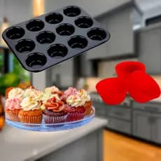 Forma Para 12 Cupcake Teflon
