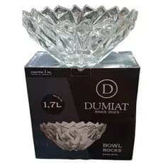 Tigela Bowl Rocks 1,7L Vidro Transparente – Dumiat