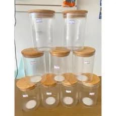 Pote Hermético de Vidro Borossilicato com Tampa de Bambu 650ml – Tuut