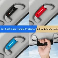 4 Pçs Universal Alça Do Carro Cobre Capa Protetora Macia Teto Acessórios Interiores Para Todos Os Carros