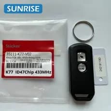 K77 Chave De Controle Remoto Para Motocicleta Honda Scooter K77 ADV SH 150 Força 300 PCX150 Cartão 47 Chip 433MHz Com la