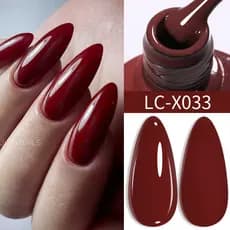 LILY'CUTE Cor Vermelha 7ML Esmalte Em Gel Para Unhas Suprimentos Vernis Semi Permanente Nail Art Manicure Soak Off LED U