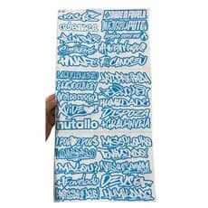 Super Cartela 30 Adesivos Laminados Premium de BH Azul E Branco – Plotar e Adesivar Capacete, Moto, Carro, bike