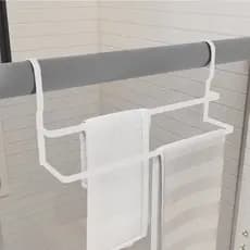 Suporte Duplo Porta Toalhas Toalheiro Box 60cm