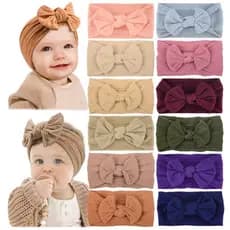 Fita De Nylon Jacquard Para Crianças Bebês Borda Larga Cabelo