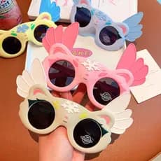 Óculos De Sol Infantis Com Design De Asa Bonito , Polarizados Proteção Solar Para Bebês Meninas