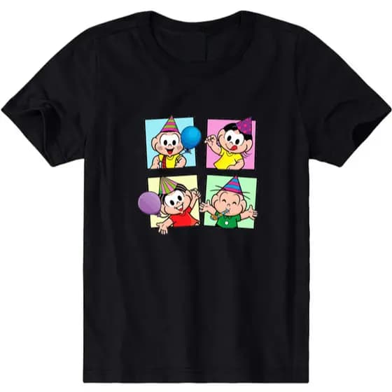 Camiseta camisa blusa infantil QUADRINHOS TURMA DA MÔNICA