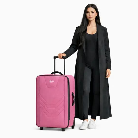 Mala de viagem 20kg a 23kg village MEDIANA  resistente TMM*