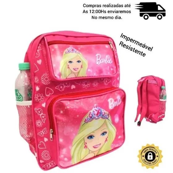 Mochila Escolar Infantil Personagens Grande Menina