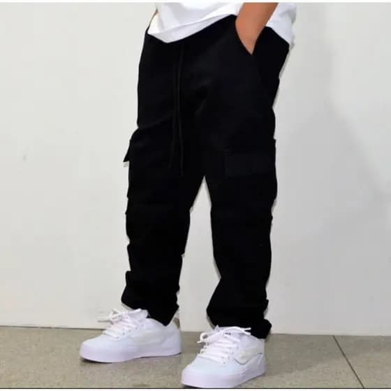 Calça Cargo Infantil com Bolsos 04 ao 16 Anos Novidade 2024 Lançamento