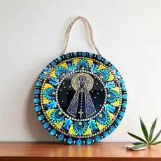 Mandala Enfeite de Parede Nossa Senhora Aparecida Olho Grego