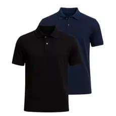 Kit Camisas Polo Masculina Colarinho inglês Tecido Piquet Modelo Casual Masculino