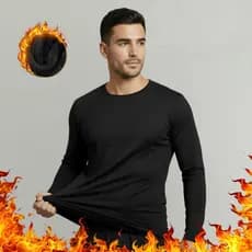 Blusa Térmica Masculina Peluciada Confortável Manga Longa Ideal para Inverno