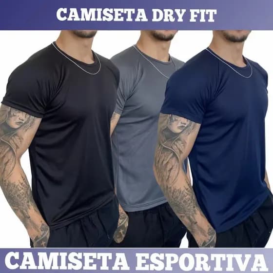 Camiseta Camisa Masculina Dry Fit