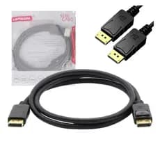 Cabo Displayport 1.8 Metros Blindado 4K Full Hd 1080p Kapbom KA-DP-1.8M