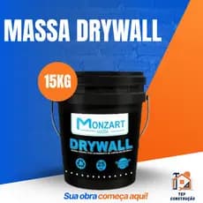 Massa de Drywall Para Gesso e Reparos 15kg Massa Pronta Junta e Acabamento