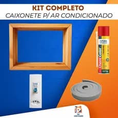 Caixonete Ar 7500/10000 + Espuma de Expansiva + Espuma de Vedação Janela Caixilho