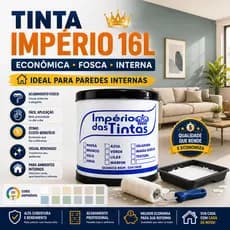 Tinta Xavante 16L Branco Cores Economica Fosca Parede Interna Imperio