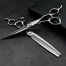 Wingsbro Tesoura De Cabelo De Salão De 7.5 Polegadas Corte Aço Inoxidável Barbeiro , Confortável De Segurar , Fácil De C