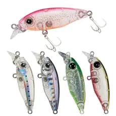 Isca artificial Micro Minnow 4.5cm 4g Suspend Minnow para tucunaré isca de pesca garateia