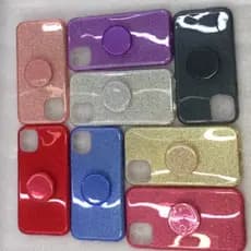 Capa Para Celular Com Brilho G9 PLAY/G9 PLUS/G9POWER Capinha Brilhosa Glitter Pop Suporte Colorida