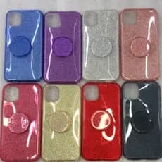 Capa Para Celular Com Brilho S9/S9 PLUS Capinha Brilhosa Glitter Com Pop Suporte Colorida Para Modelo S9/S9 PLUS