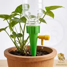 Kit 5 a 40 Gotejador Irrigador Garrafa Pet Acoplável Jardim Regador Plantas Automático Prático