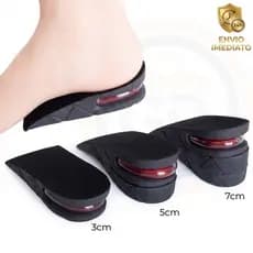 Palmilha Elevatória Você Mais Alto Altura 3cm 5 cm 7 cm Gel Plataforma Pés Embalagem Discreta